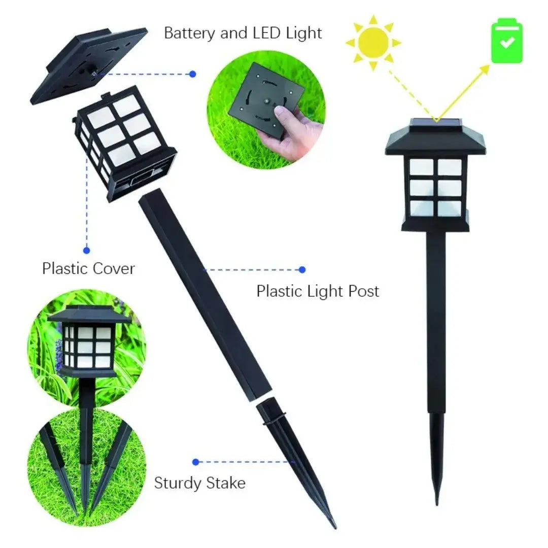 Camping Path Lights with Solar Charging